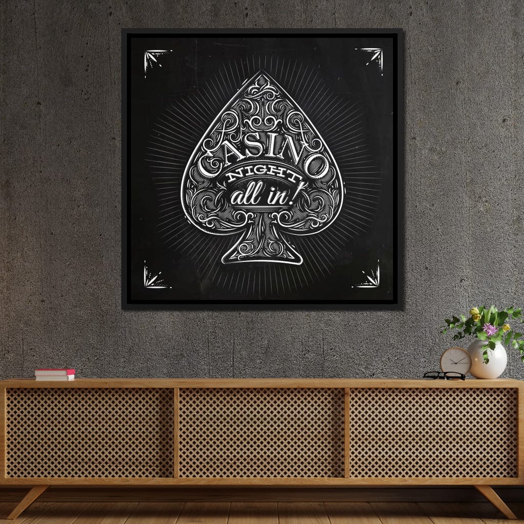 Casino Night Canvas Wall Art