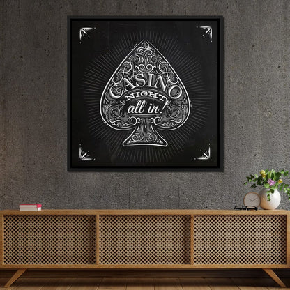 Casino Night Canvas Wall Art