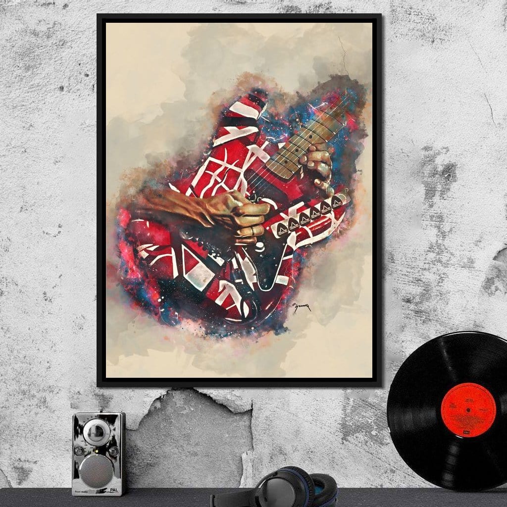 Eddie Van Halen's Electric Guitar Canvas Wall Art