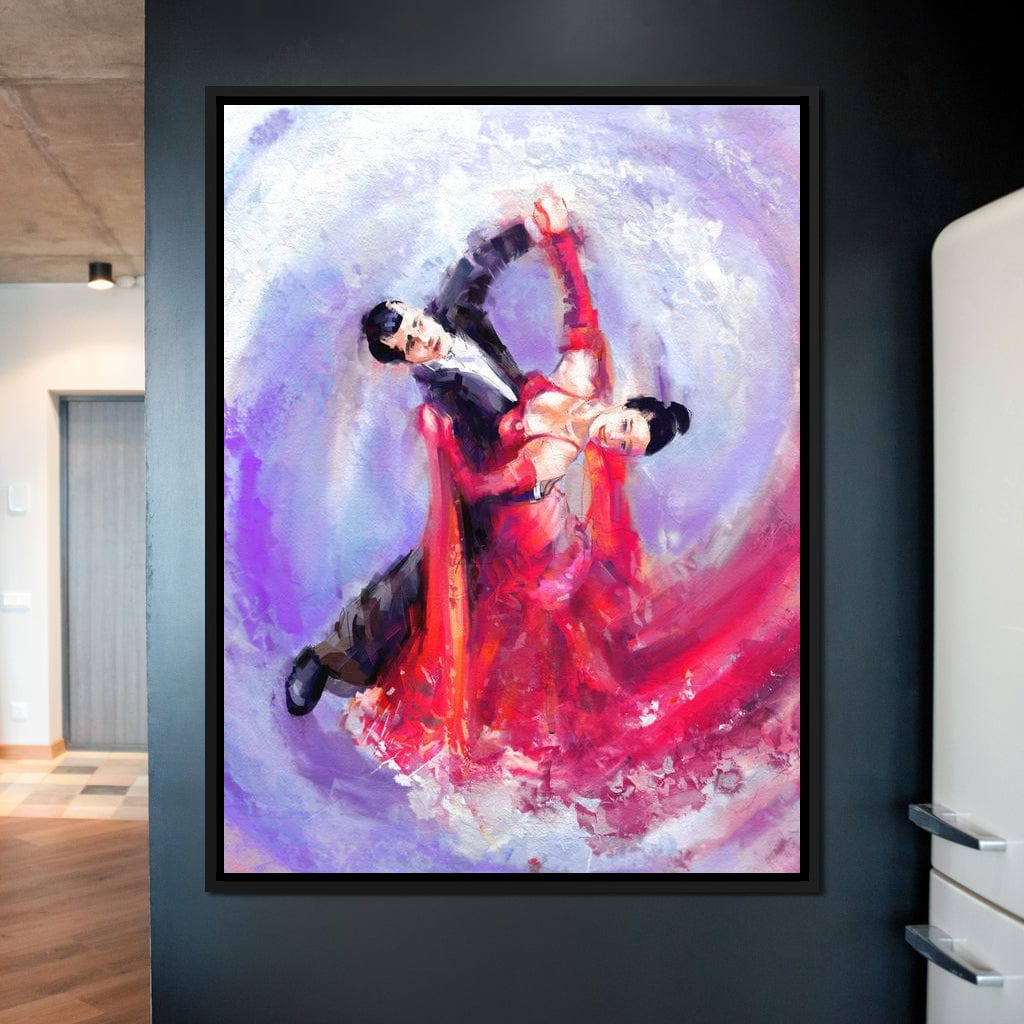 Ballroom Dancers Canvas Wall Art