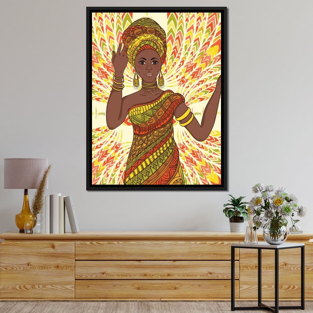 Beautiful Dancing Woman Canvas Wall Art