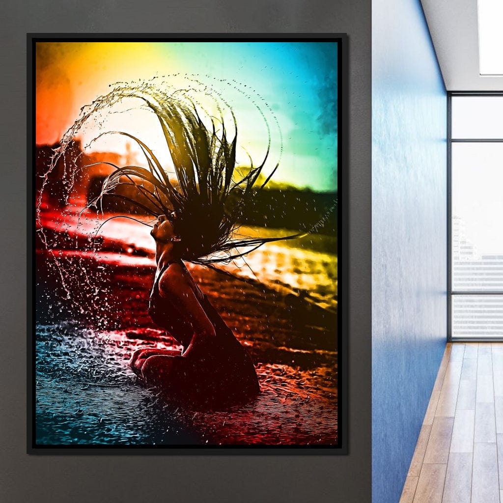 Neon Summer Days Canvas Wall Art
