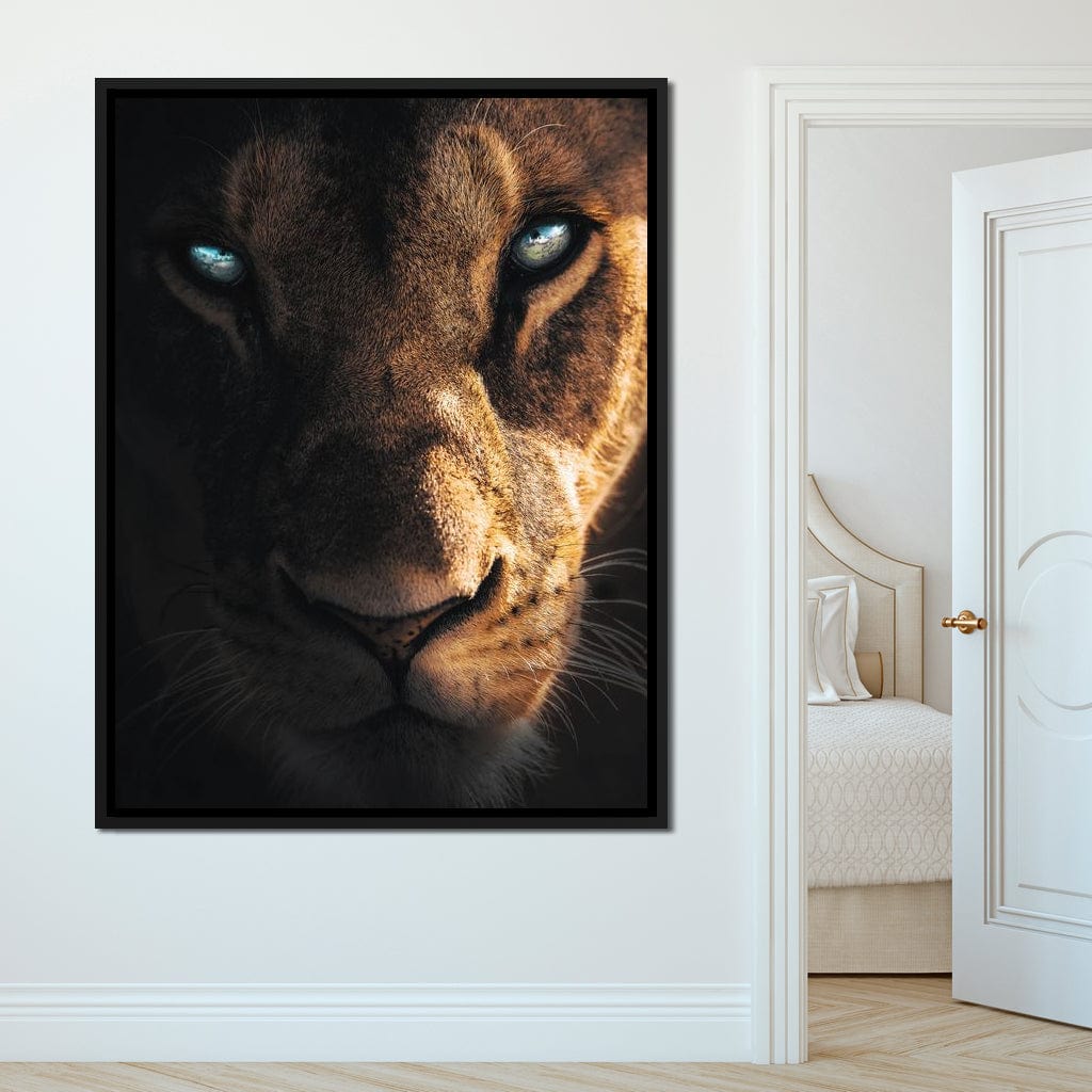Lioness Eyes Canvas Wall Art