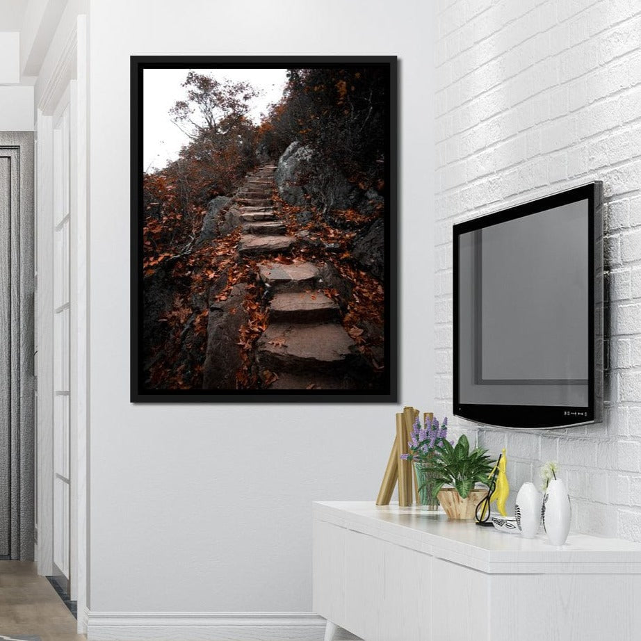 Autumn Path Canvas Wall Art
