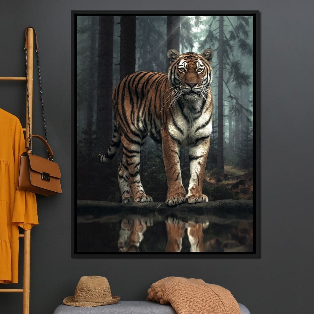 Tiger Reflection Canvas Wall Art