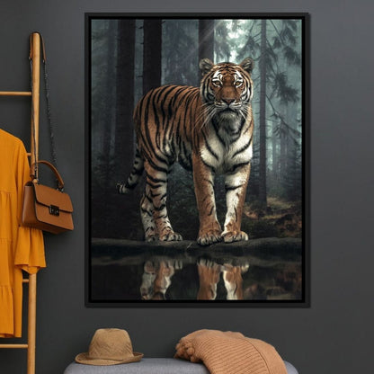 Tiger Reflection Canvas Wall Art