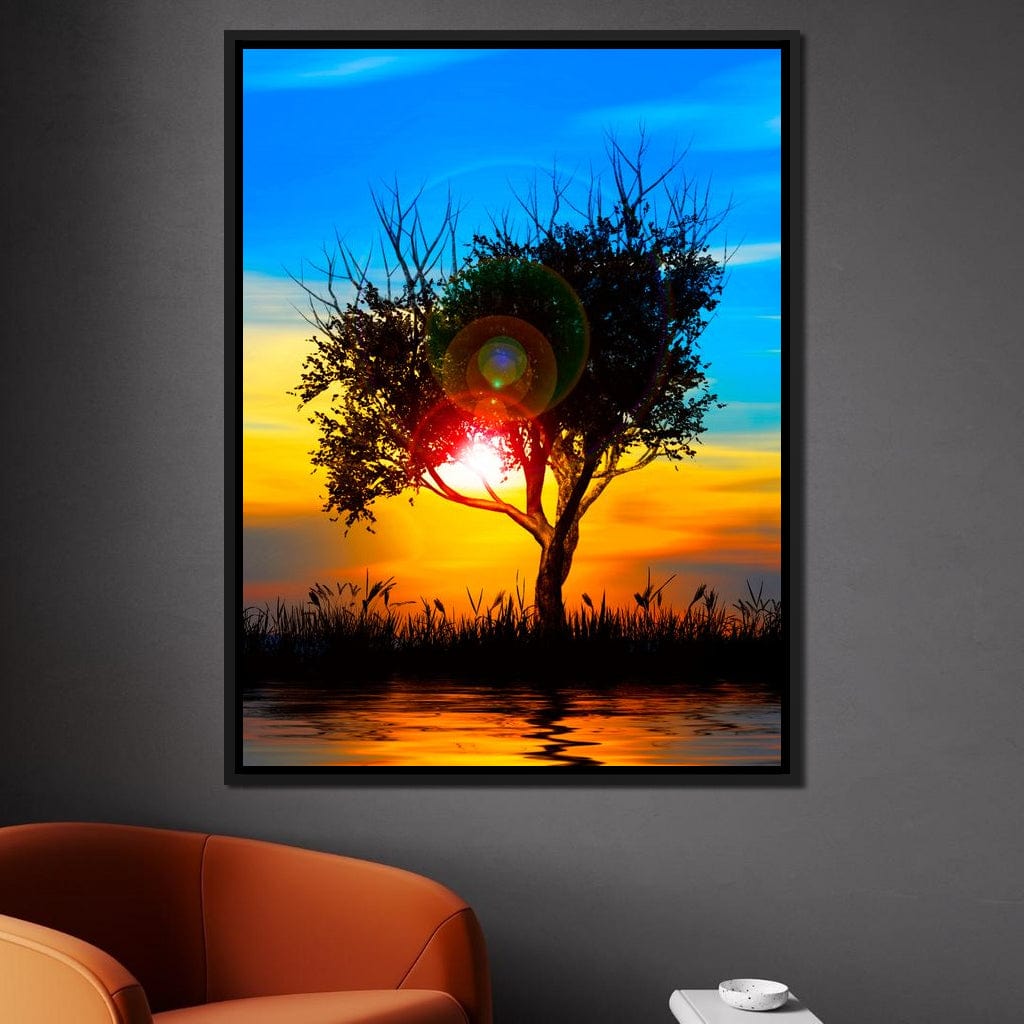 Colorful Sundown Canvas Wall Art