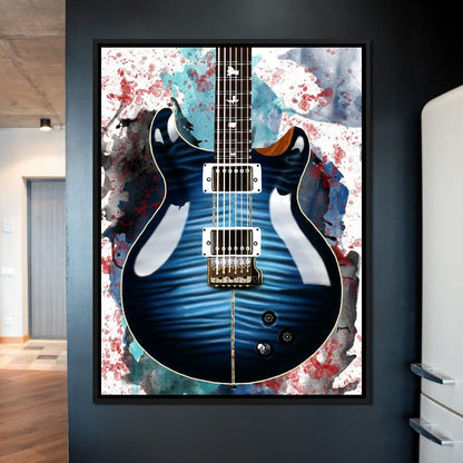 Santana's Electric Guitar Canvas Wall Art
