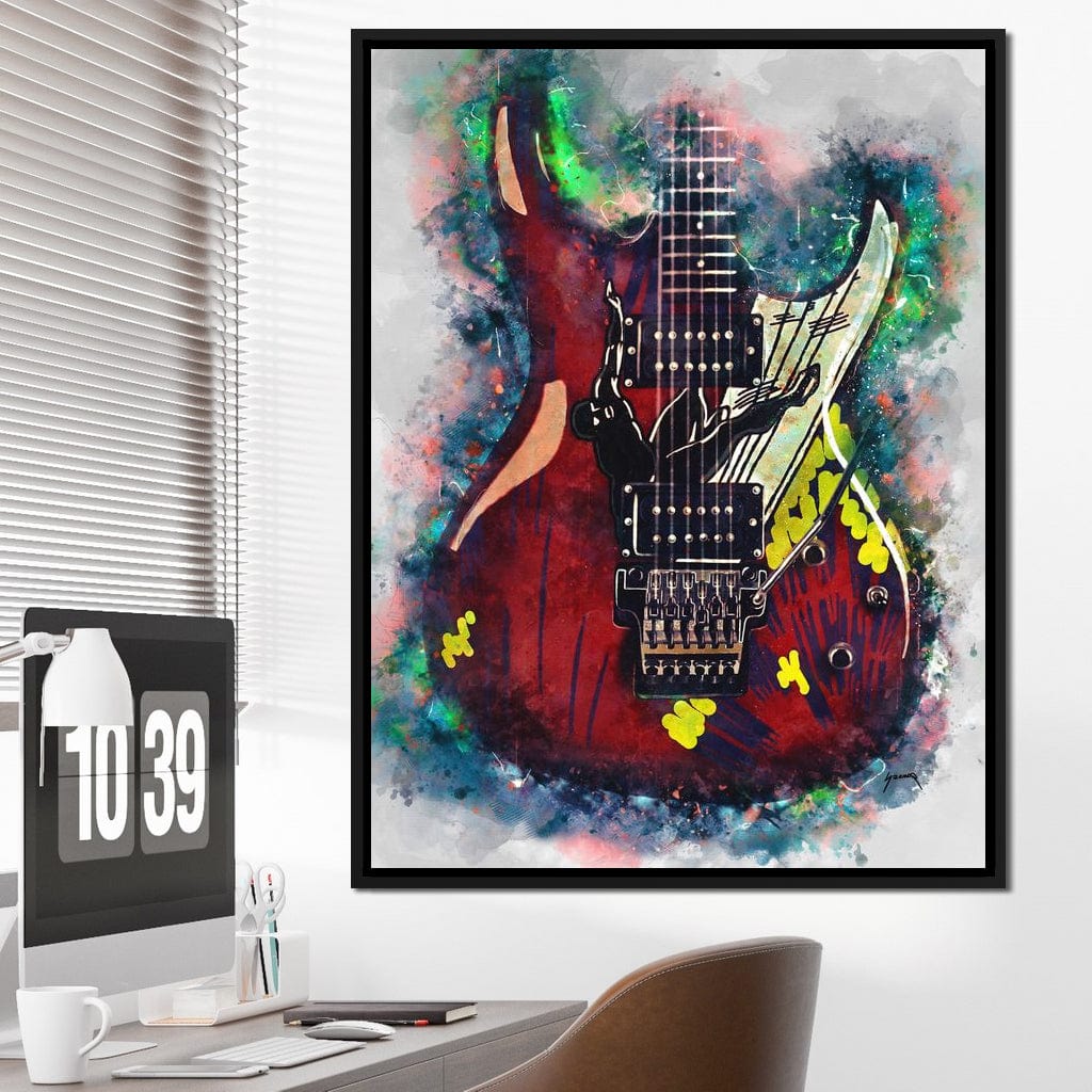 Joe Satriani's Guitar Canvas Wall Art