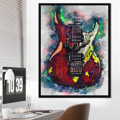 Joe Satriani's Guitar Canvas Wall Art