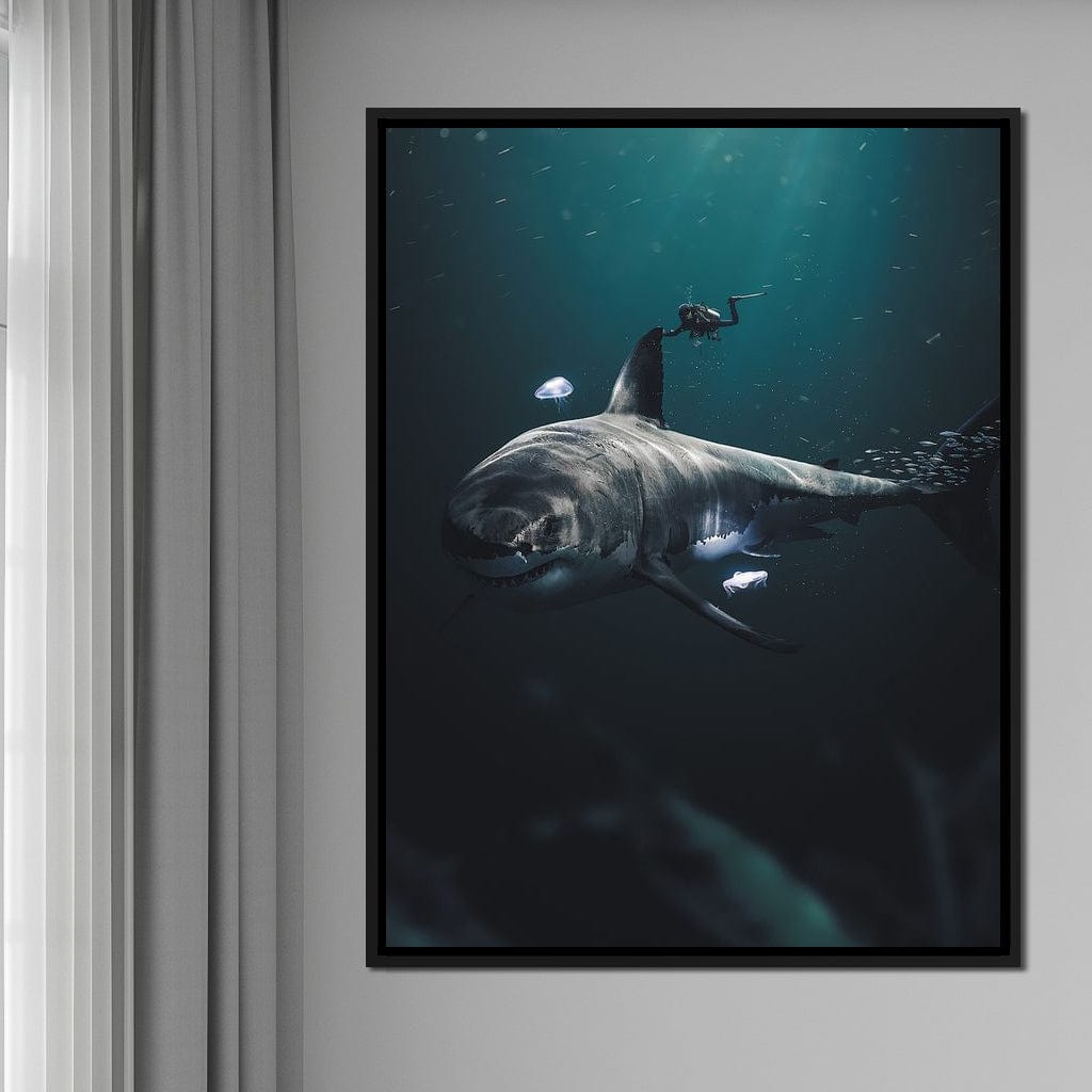 Megalodon Canvas Wall Art