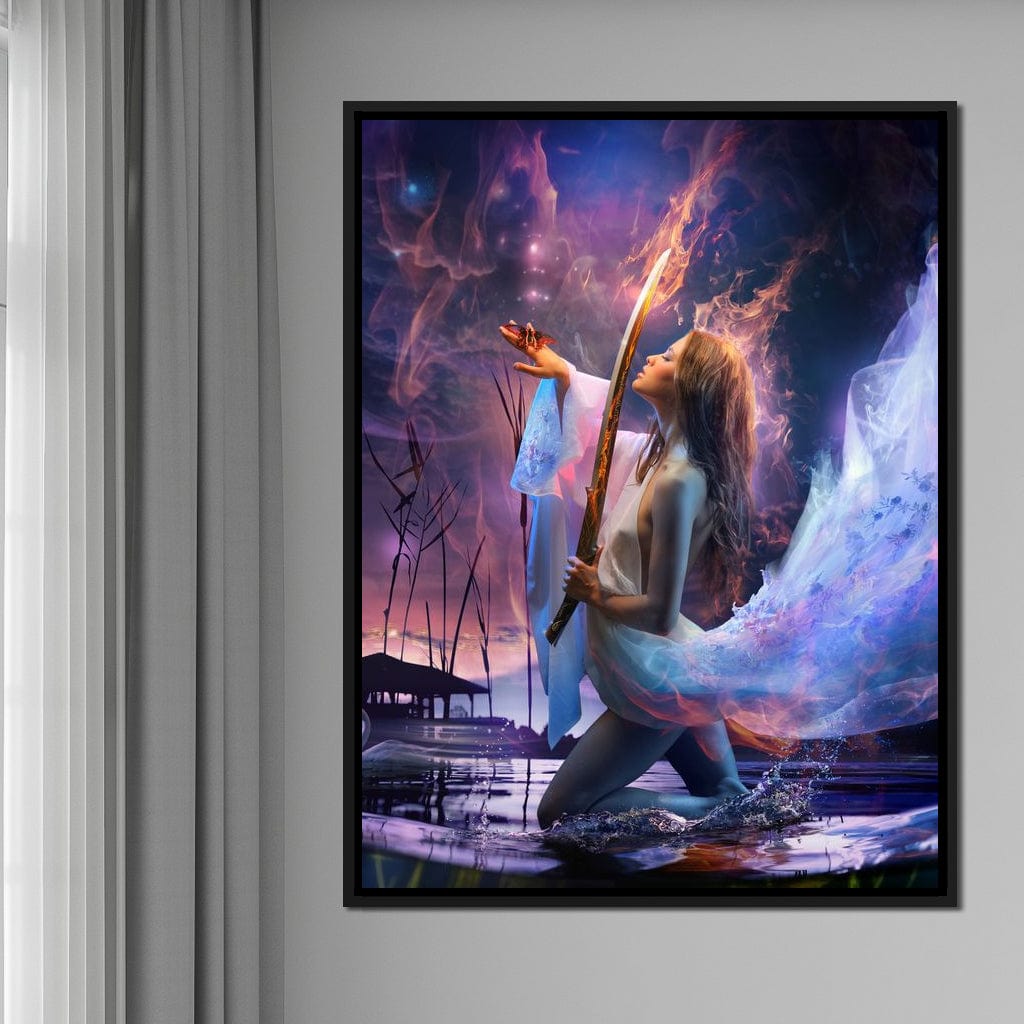 Fire Sword Canvas Wall Art