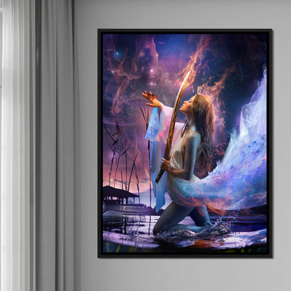 Fire Sword Canvas Wall Art