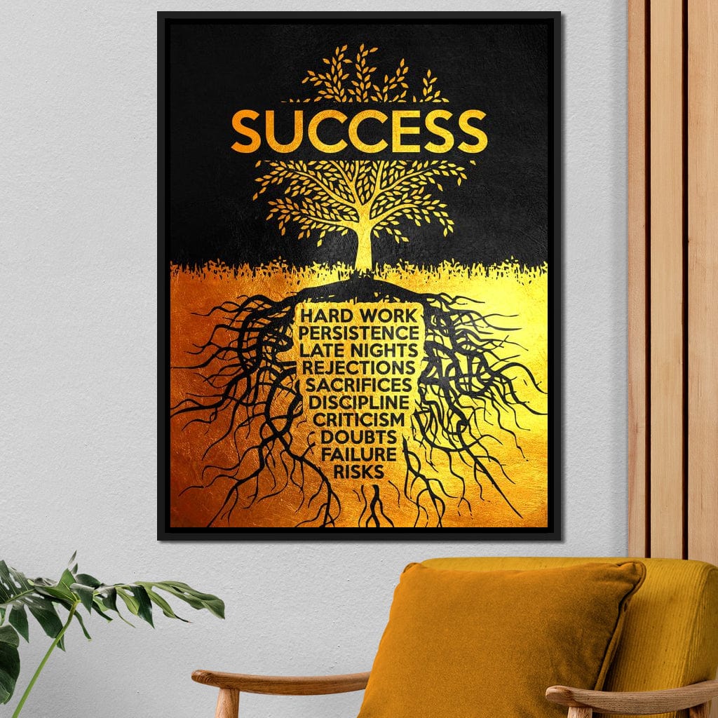 Success Tree Canvas Wall Art