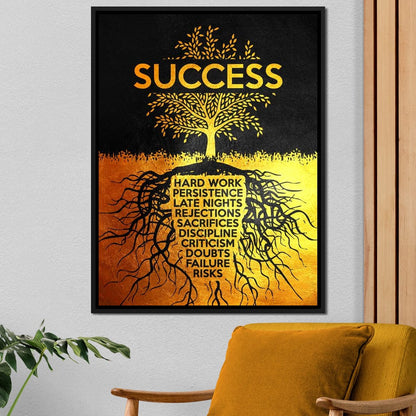 Success Tree Canvas Wall Art