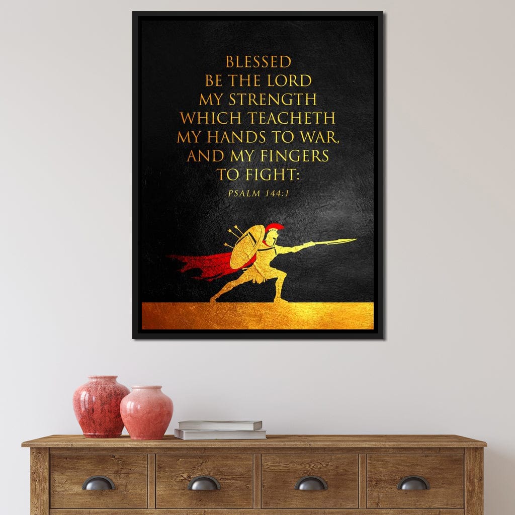 Psalm 144:1 Canvas Wall Art