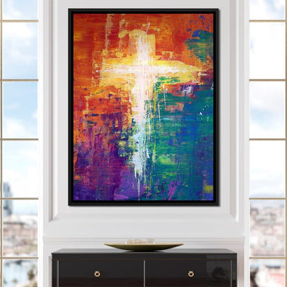 Abstract Cross Canvas Wall Art