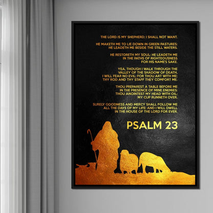 Psalm 23 Canvas Wall Art