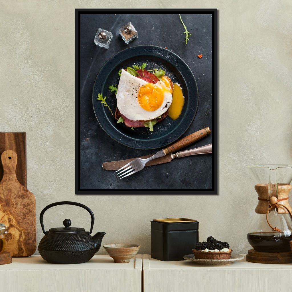 Breakfast Plate Canvas Wall Art