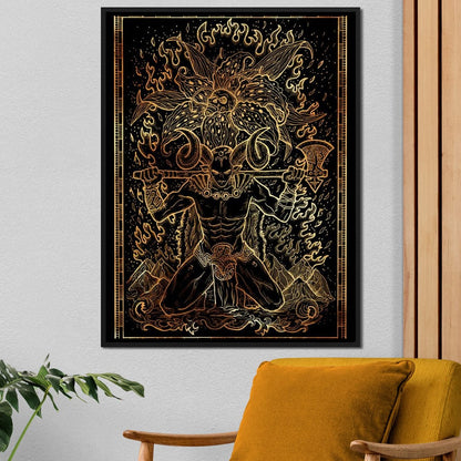 Zodiac sign Aries Canvas Wall Art