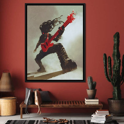 Rocker Monster Canvas Wall Art