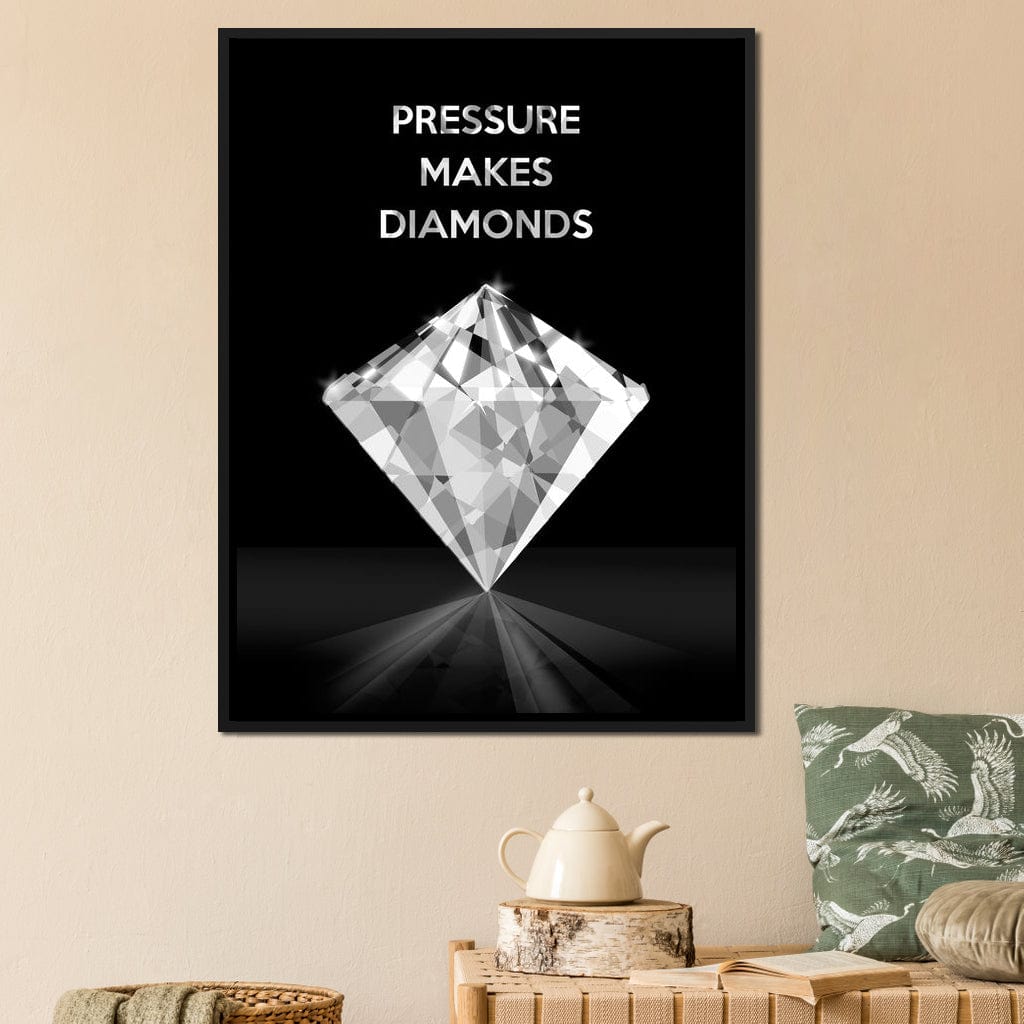 Pressure Makes Diamonds Canvas Wall Art