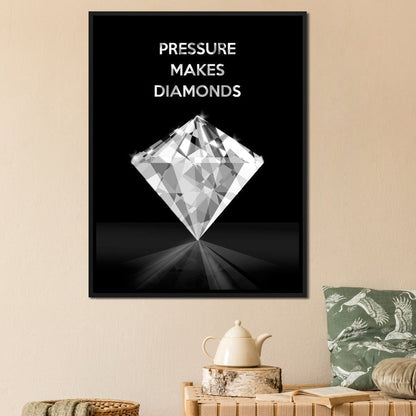 Pressure Makes Diamonds Canvas Wall Art