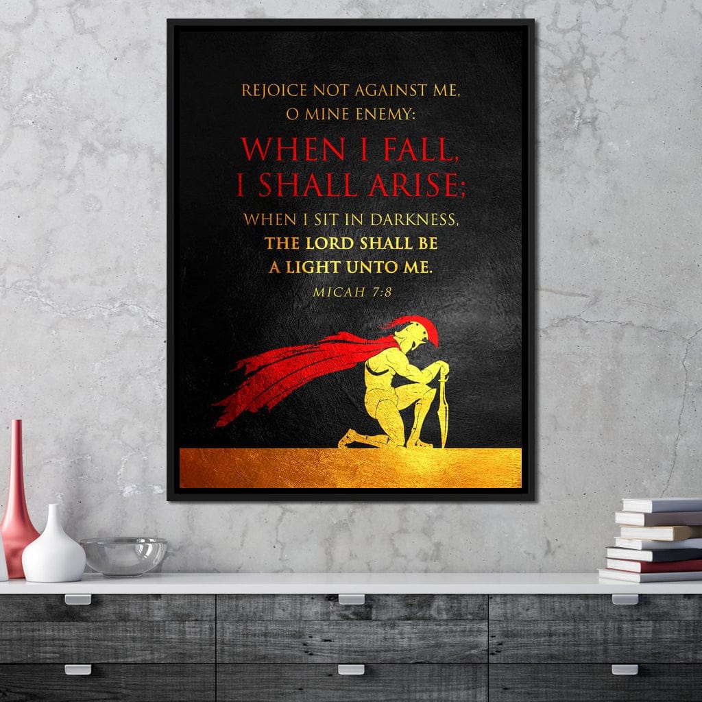 Micah 7:8 Canvas Wall Art