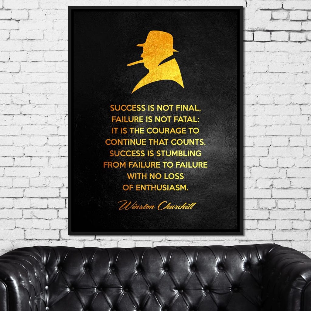 Winston Churchill Canvas Wall Art