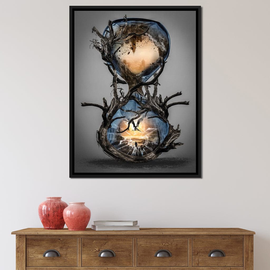 Hourglass Canvas Wall Art