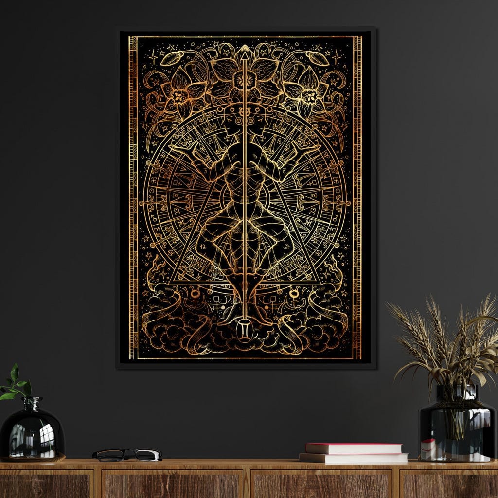 Zodiac sign Gemini Canvas Wall Art