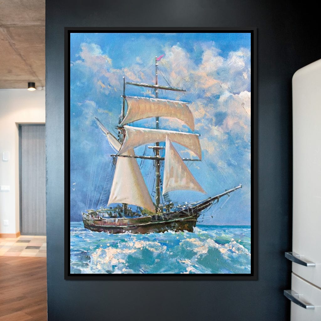 White Sails Canvas Wall Art