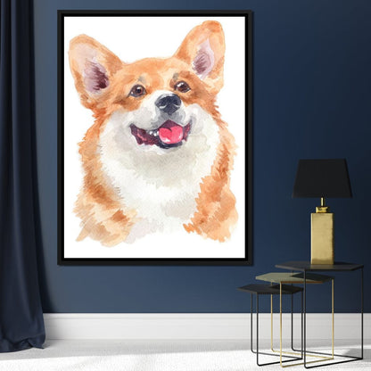 Welsh Corgi Canvas Wall Art