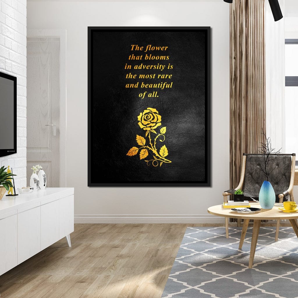 The Flower That Blooms Canvas Wall Art