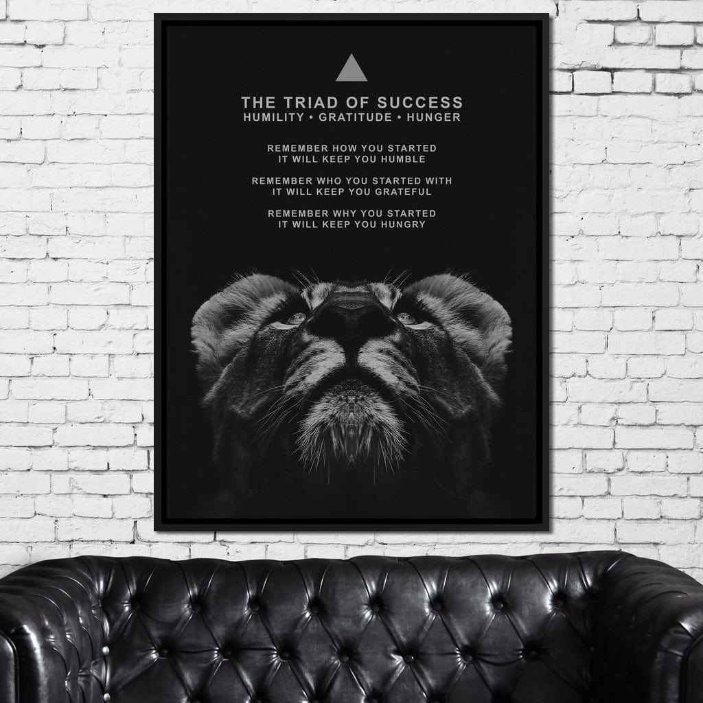 The Triad of Success Canvas Wall Art