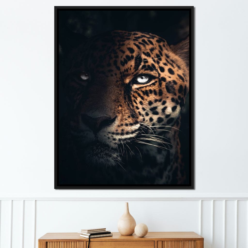 Jaguar Half Canvas Wall Art