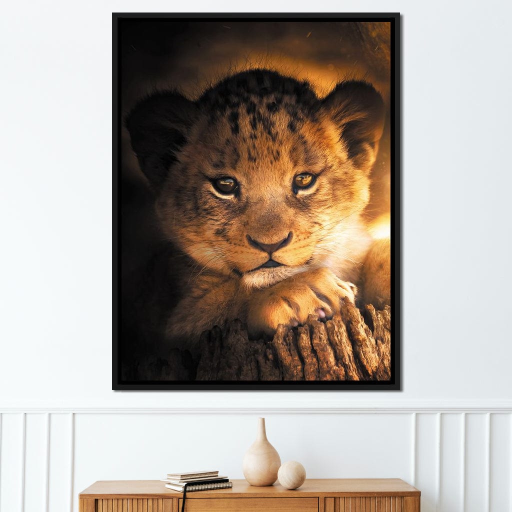 Lion Cub Canvas Wall Art