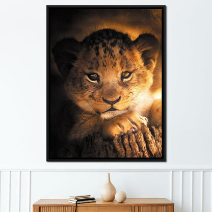 Lion Cub Canvas Wall Art
