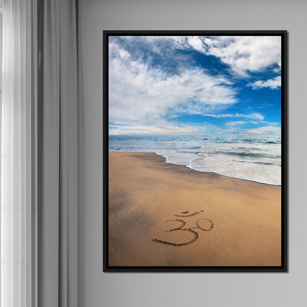 Meditation Beach Canvas Wall Art