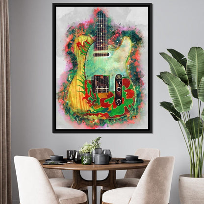 Jimmy Page's Guitar Canvas Wall Art