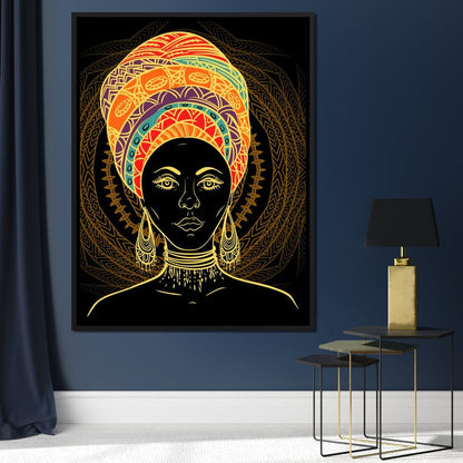 Colorful Turban Canvas Wall Art
