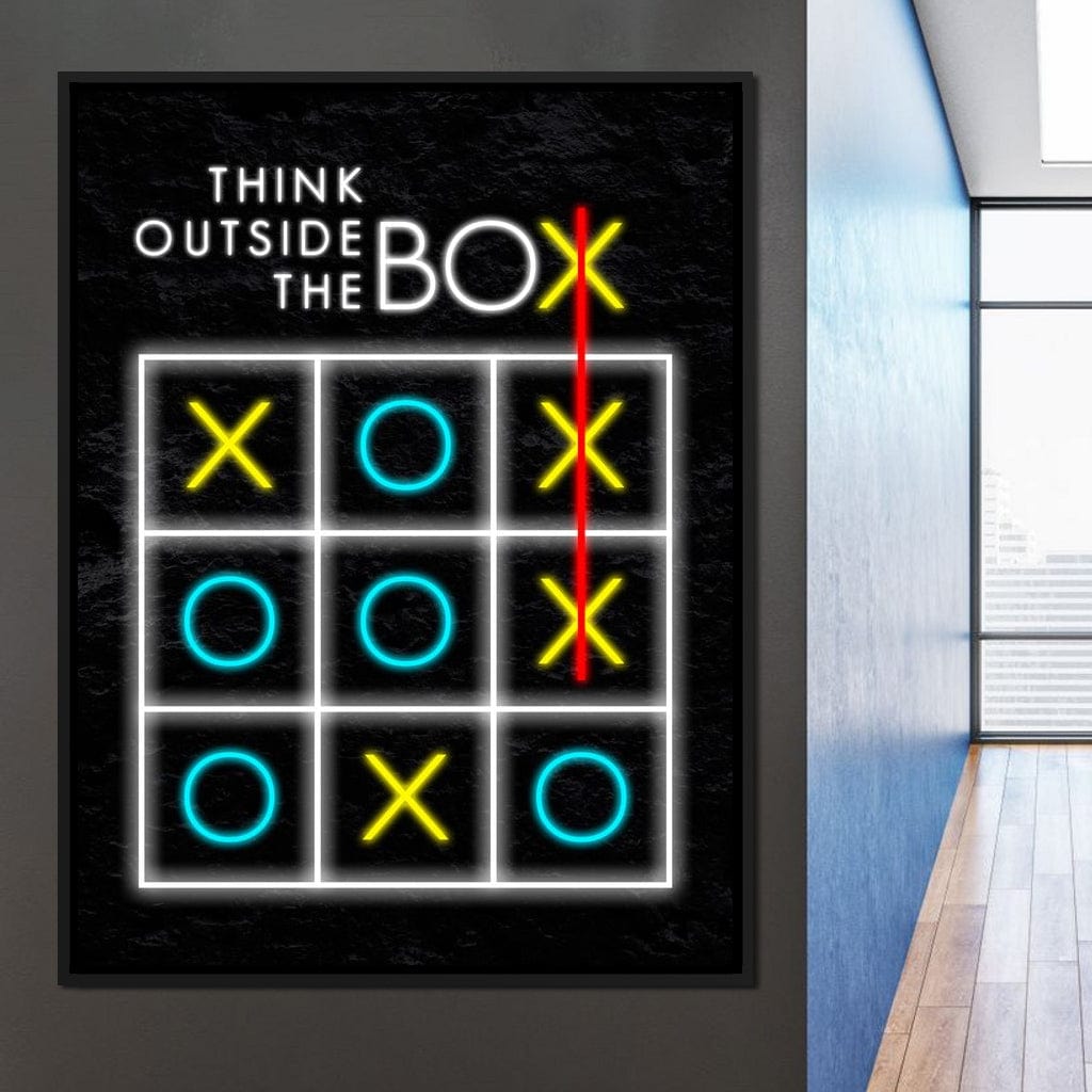 Think Outside The Box Canvas Wall Art