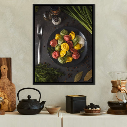 Plate of Pasta Canvas Wall Art
