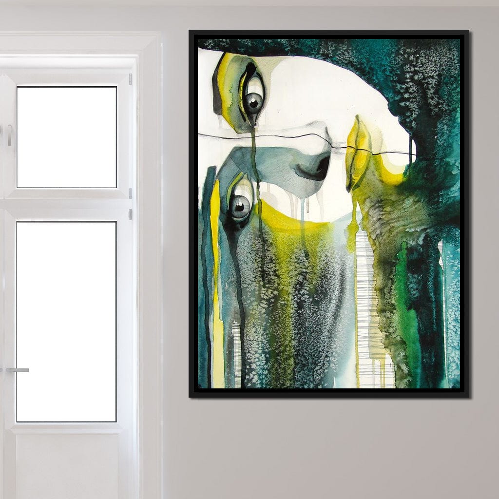 Fading Face Canvas Wall Art
