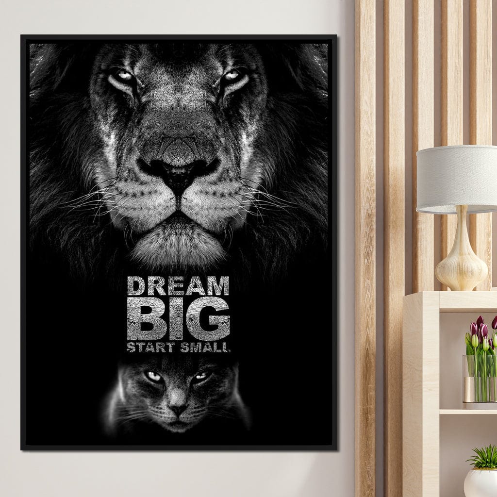 Dream Big Start Small Canvas Wall Art