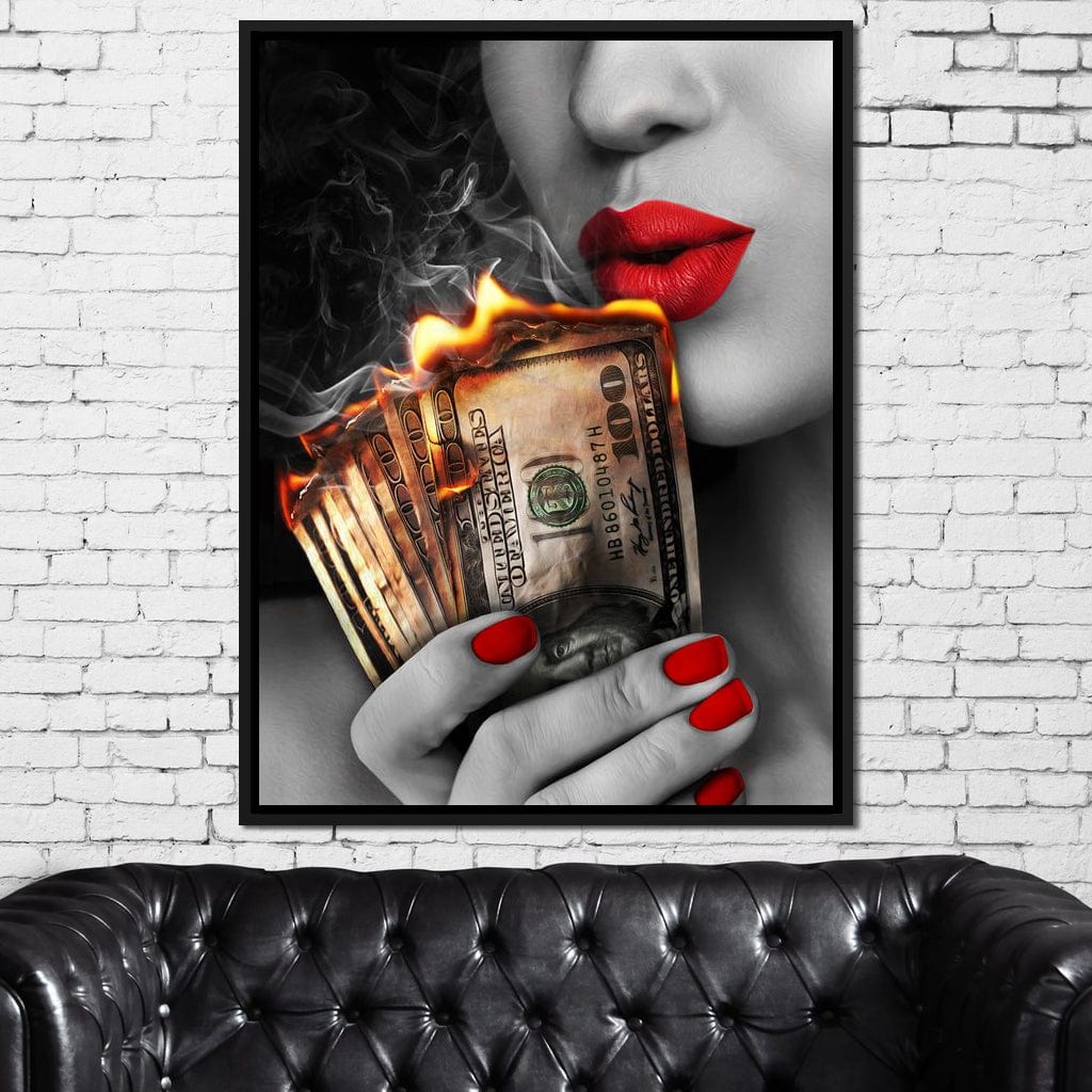 Flame Kissed Canvas Wall Art