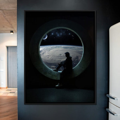 Planet View Canvas Wall Art