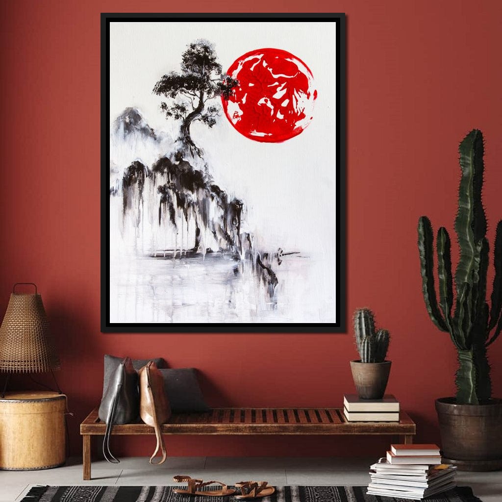 Japanese Tree Canvas Wall Art