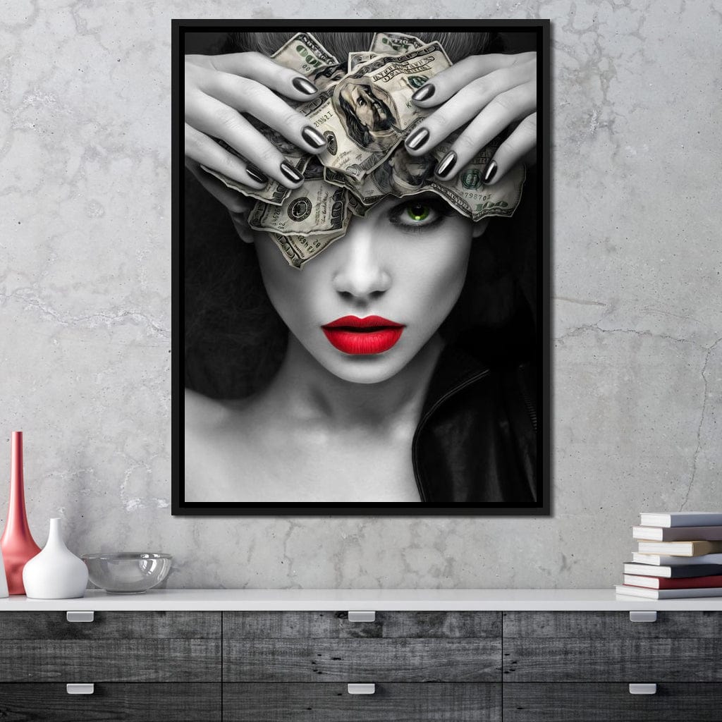 Mind On the Money Canvas Wall Art