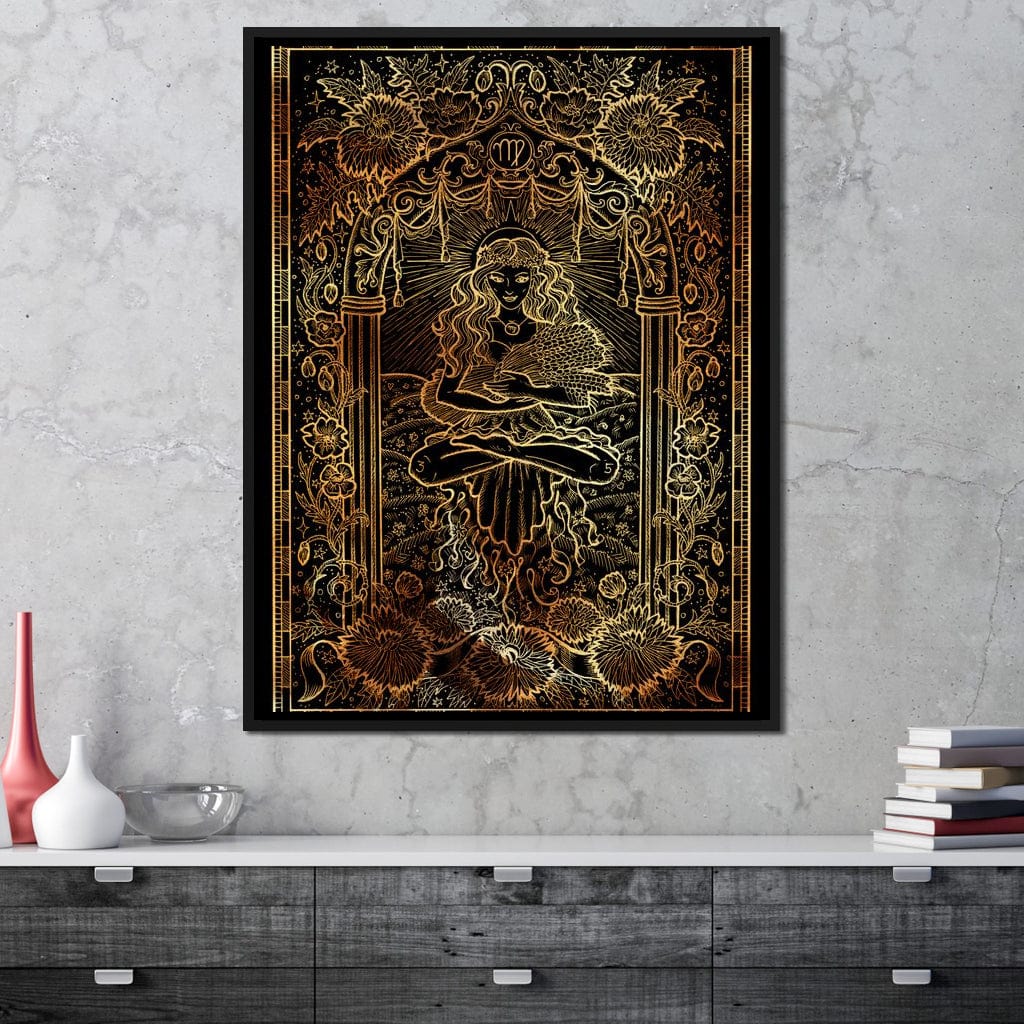 Zodiac sign Virgo Canvas Wall Art